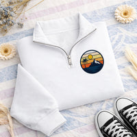 Personalized Logo Embroidered Quarter Zip Sweatshirt, Custom Team Pullover, Business Branded Pullover, Bridal Party Outfit, Corporate Gift