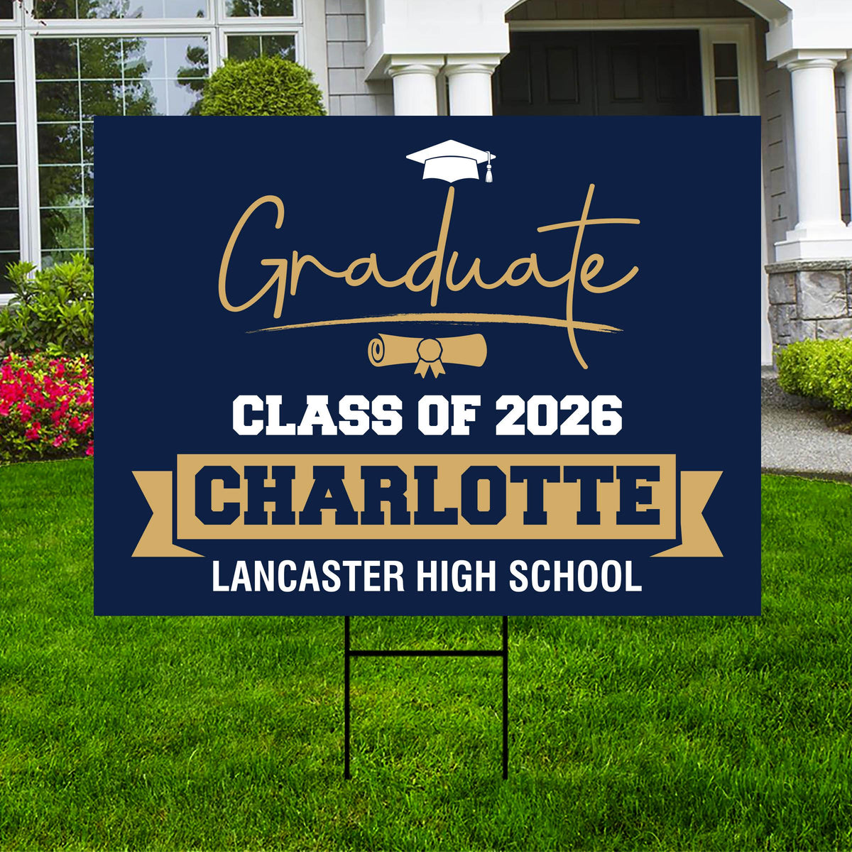 Personalized Graduation Senior Yard Sign 2026, Senior Grad Sign, Class ...