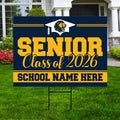 Personalized Senior Graduation Yard Sign 2026 with Mascot - Grad Sign, Class of 2026, Custom Graduation 2026 Yard Sign with Metal H-Stake