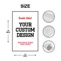 Your Custom Design Garden Flag, 12x18 Double Sided Yard Flag, Custom Family Decor, Personalized Photo Logo Porch Decor, Housewarming Gift