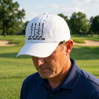 Personalized Best Dad By Par Embroidered Golf Hat, Custom Father's Day Cap, Grandpa Golf Gift, Adjustable Dad Hat for Stylish Golf Dads Gift