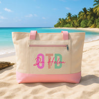 Custom OTD Tote Bag with Zipper, Personalized Occupational Therapy Tote, OT Doctor Graduation Gift, Future OTD Canvas Bag