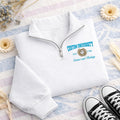 Personalized University Embroidered Quarter Zip Sweatshirt, Custom College Pullover, Law School Sweatshirt, Graduation Gift