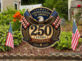 Eagle 250th Anniversary USA Patriotic Yard Sign, Weatherproof Holiday Sign, Metal Stakes Included, 4th of July Memorial Outdoor Decor