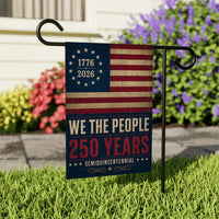 We The People 250 Years USA Garden Flag, 12x18 Double Sided Yard Flag, Vintage USA Decor, Patriotic Outdoor Decor, America 250 Gift