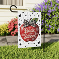 Back to School Apple Garden Flag, 12x18 Double Sided Yard Flag, School Pride Decor, Teacher Classroom Porch Decor, New Student Gift