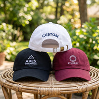 Custom Embroidered Baseball Cap, Personalized Logo Hat, Custom 3D Text Logo for Business Team, Adjustable Cotton Cap, Employee Gift
