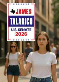 James Talarico For Texas Senate 2026 Election Sign, Democratic Party, Political Campaign Sign, Senate Election 2026 Race Poster Sign