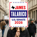 James Talarico For Texas Senate 2026 Election Sign, Democratic Party, Political Campaign Sign, Senate Election 2026 Race Poster Sign