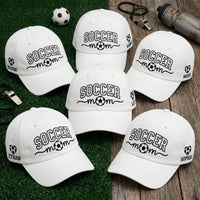 Personalized Soccer Mom Embroidered Hat, Custom Name Sports cap, Low Profile Dad Hat, Soccer Parent Sideline team Gift, Game Day Gift