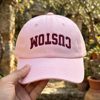 Custom Upside Down Text Embroidered Hat, Funny Personalized Name Cap, Adjustable Cotton Cap, Sarcastic Gift for Her, Custom Hat Gift