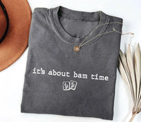 Funny Mahjong Player Shirt, It's About Bam Time Tee, Bamboo Tile Game Night Top, Mahjong Lover Outfit, Vintage Card Club Gift For Her