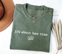 Funny Mahjong Player Shirt, It's About Bam Time Tee, Bamboo Tile Game Night Top, Mahjong Lover Outfit, Vintage Card Club Gift For Her