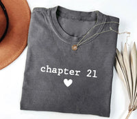 Personalized 21st Birthday Chapter Shirt, Custom Age Milestone Tee, Minimal Heart Graphic Top, Funny Birthday Outfit, Gift for Her 2026
