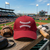 Baseball Stitch Embroidered Hat, Sports Fan Game Day Dad Hat, Adjustable Cotton Cap, Baseball Mom Coach Gift, Team Gift for Player