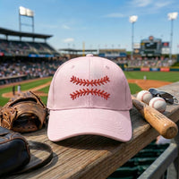 Baseball Stitch Embroidered Hat, Sports Fan Game Day Dad Hat, Adjustable Cotton Cap, Baseball Mom Coach Gift, Team Gift for Player