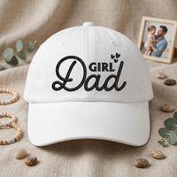Custom Girl Dad Embroidered Hat, Personalized Father Daughter Baseball Cap, Low Profile Dad Hat, New Parent Gift, Everyday Cap Gift