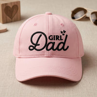Custom Girl Dad Embroidered Hat, Personalized Father Daughter Baseball Cap, Low Profile Dad Hat, New Parent Gift, Everyday Cap Gift