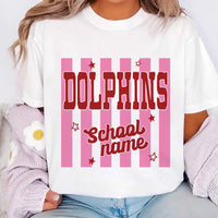 Custom School Mascot Shirt, Personalized Team Spirit Tee, Eagles Tigers Game Day Top, Cute Teacher Student Outfit, Back to School Gift