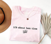 Funny Mahjong Player Shirt, It's About Bam Time Tee, Bamboo Tile Game Night Top, Mahjong Lover Outfit, Vintage Card Club Gift For Her