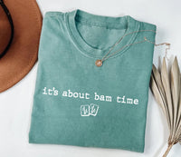 Funny Mahjong Player Shirt, It's About Bam Time Tee, Bamboo Tile Game Night Top, Mahjong Lover Outfit, Vintage Card Club Gift For Her