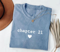 Personalized 21st Birthday Chapter Shirt, Custom Age Milestone Tee, Minimal Heart Graphic Top, Funny Birthday Outfit, Gift for Her 2026