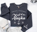 Personalized Alaska Cruise Sweatshirt, Custom Name Sleeve, Mountain Anchor Trip Pullover, Family Vacation Tee, Cruise Gift 2026