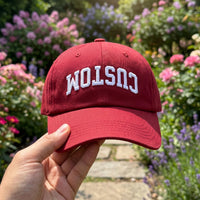 Custom Upside Down Text Embroidered Hat, Funny Personalized Name Cap, Adjustable Cotton Cap, Sarcastic Gift for Her, Custom Hat Gift