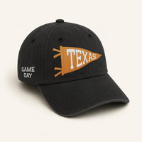 Personalized Texas Game Day Embroidered Hat, Texas Fan Custom Text Cap, Low Profile Dad Hat, College Football Fan Gift, Game Day Gift