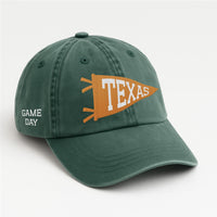 Personalized Texas Game Day Embroidered Hat, Texas Fan Custom Text Cap, Low Profile Dad Hat, College Football Fan Gift, Game Day Gift