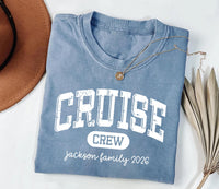 Personalized Cruise Crew Family Shirt, Custom Jackson Family Vacation Tee, Matching Cruise Trip Outfit, Group Travel Tee, Cruise Gift 2026