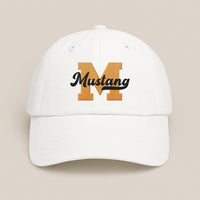Personalized School Mascot Embroidered Hat, Custom Team Name Letter Cap, Adjustable Cotton Cap, Game Day Gift, Student Spirit Gift
