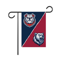 Custom Mascot Garden Flag, 12x18 Double Sided Outdoor Decor, Team Rivalry Yard Flag, School Spirit Porch Accent, Game Day Gift