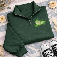 Personalized School Embroidered Quarter Zip Sweatshirt, Custom Mascot Pullover, Club Team Apparel, Student Cozy Layer, Custom Team Gift