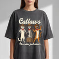Funny Cowboy Cat Shirt, Catlaws Western Graphic Tee, No Rules Just Claws T-Shirt, Vintage Rodeo Feline Top, Humorous Gift for Cat Mom