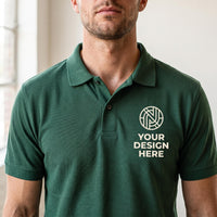 Custom Logo Polo Shirt, Front and Back Logo Design, Company Uniform for Staff, Business Team Apparel, Church Groups and Golf Event Polo