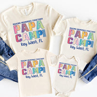Personalized Papa Camp Shirt, Custom Nana Camp Family Tee, Matching Grandparent Vacation Shirt, Kids Camp Reunion Outfit, Gift for Grandpa
