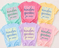 Personalized Kindergarten Teacher Shirt, Custom Educator Name Tee, Striped Classroom Top, Back to School Outfit, Teacher Appreciation Gift