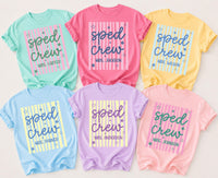 Personalized Sped Crew Teacher Shirt, Custom Special Education Tee, Retro Striped Classroom Top, Back to School Gift, Gift for Teacher