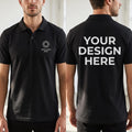 Custom Logo Polo Shirt, Front and Back Logo Design, Company Uniform for Staff, Business Team Apparel, Church Groups and Golf Event Polo