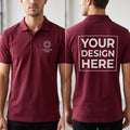 Custom Logo Polo Shirt, Front and Back Logo Design, Company Uniform for Staff, Business Team Apparel, Church Groups and Golf Event Polo