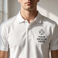 Custom Logo Polo Shirt, Front and Back Logo Design, Company Uniform for Staff, Business Team Apparel, Church Groups and Golf Event Polo