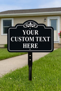 Custom Aluminum Yard Sign with 16
