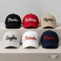 Custom Team Baseball Cap, Embroidered Hat for Game Day Fans, Adjustable Sports Cap, Team Mom Dad Coach Gift, Gym Spirit Wear Baseball Hat