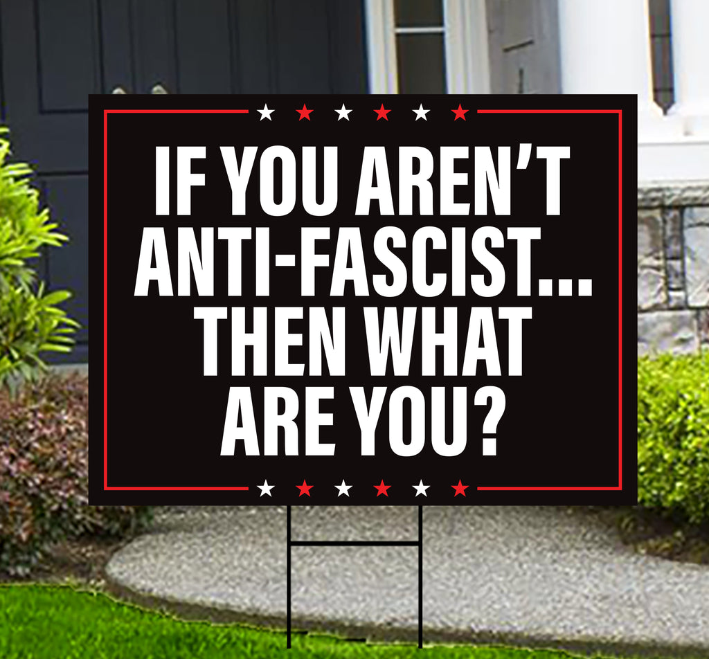 No Kings In America Yard Sign - Democracy Not Oligarchy Lawn Sign, Anti-Trump, Resist Racism, Resist Fascism Yard Sign with Metal H-Stake