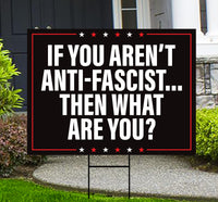 No Kings In America Yard Sign - Democracy Not Oligarchy Lawn Sign, Anti-Trump, Resist Racism, Resist Fascism Yard Sign with Metal H-Stake