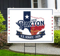 Ken Paxton For Texas Senate 2026 Yard Sign, Corrugated Plastic Senate Elections, Race Red White & Blue Yard Sign with Metal H-Stake