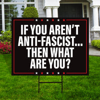No Kings In America Yard Sign - Democracy Not Oligarchy Lawn Sign, Anti-Trump, Resist Racism, Resist Fascism Yard Sign with Metal H-Stake