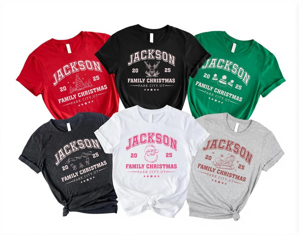 Custom Family Christmas Shirt, Matching Family Christmas Shirt, Personalized Name Christmas Tee