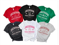 Custom Family Christmas Shirt, Matching Family Christmas Shirt, Personalized Name Christmas Tee